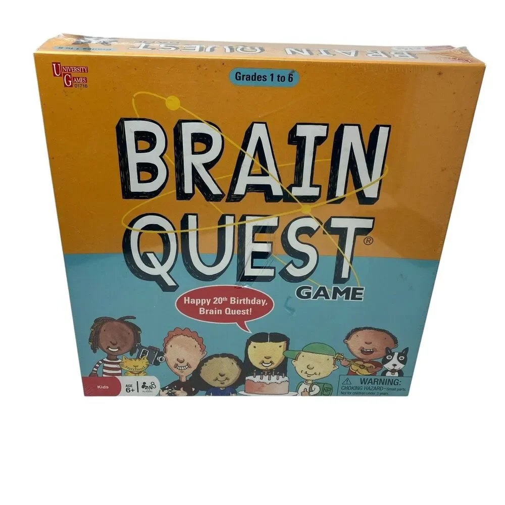 Brain Quest Board Game University Games Grades 1-6 20th Birthday Edition Sealed